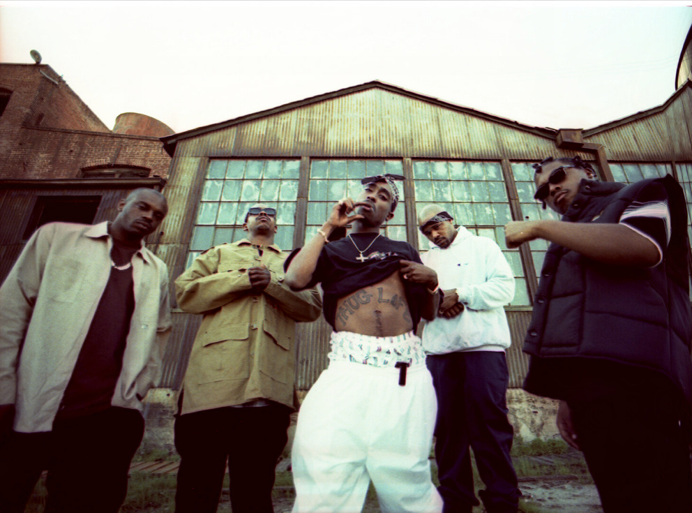 Eclectic Vibes on Tumblr: 2Pac and his group Thug Life photographed by Mike  Miller in Los Angeles, 1994.