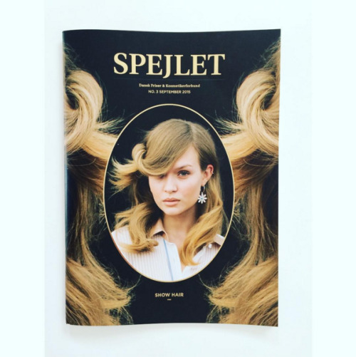 New cover for #dfkf #cover #spejlet #magazine #josephineskriver #hair @mariannejensenhair @freyadals