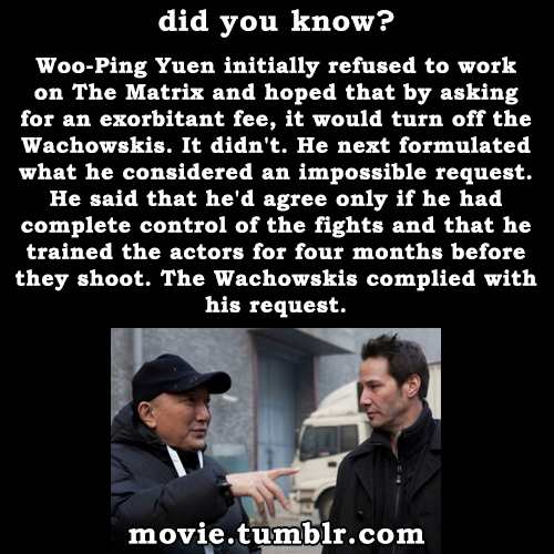 movie:  The Matrix (1999) facts | More movie facts 