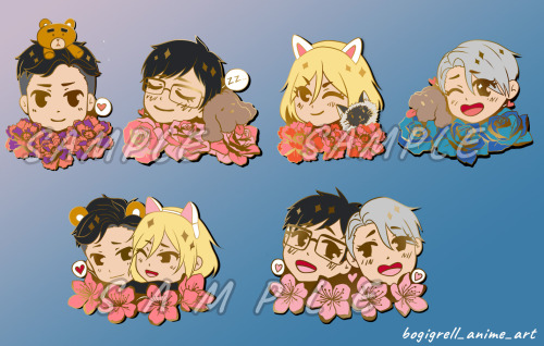 !!!NEW DESIGNS ADDED!!! ❤  My Yuri on Ice themed KS is soo close to reach its last stretch goals! Pl