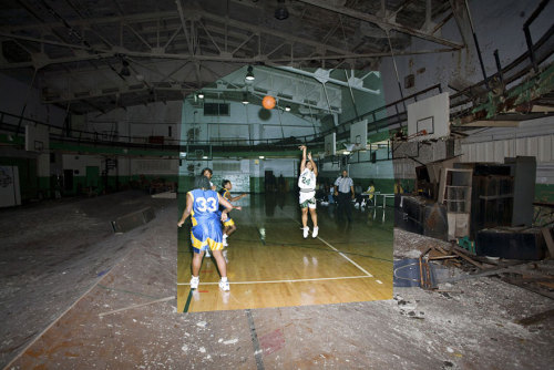 taktophoto:  Then and Now Photos of Abandoned Detroit School 