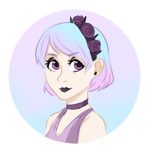 turbowafflecake:Pastel goth Rose