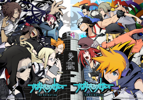 demifiendrsa:The World Ends with You The Animation “Reapers” key visual merged with “Players” key vi