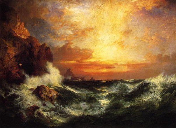 melodyandviolence:  seascapes by Thomas Moran   (February 12, 1837 – August 25,