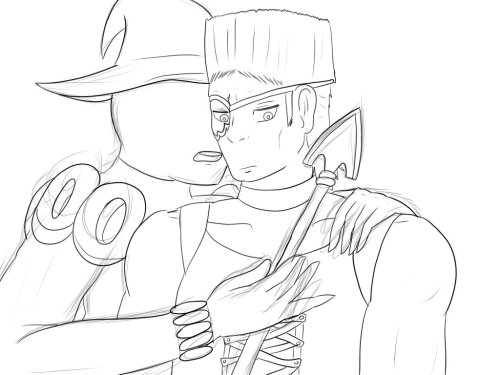 Im alllllmost done with Vento Aureo, and Polnareff is still the love of my life I might color this b