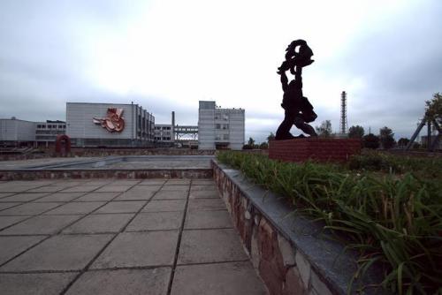 henryclervals: (Some) Monuments to the victims of Chernobyl1. Outside Reactor 4 building, Chernobyl2