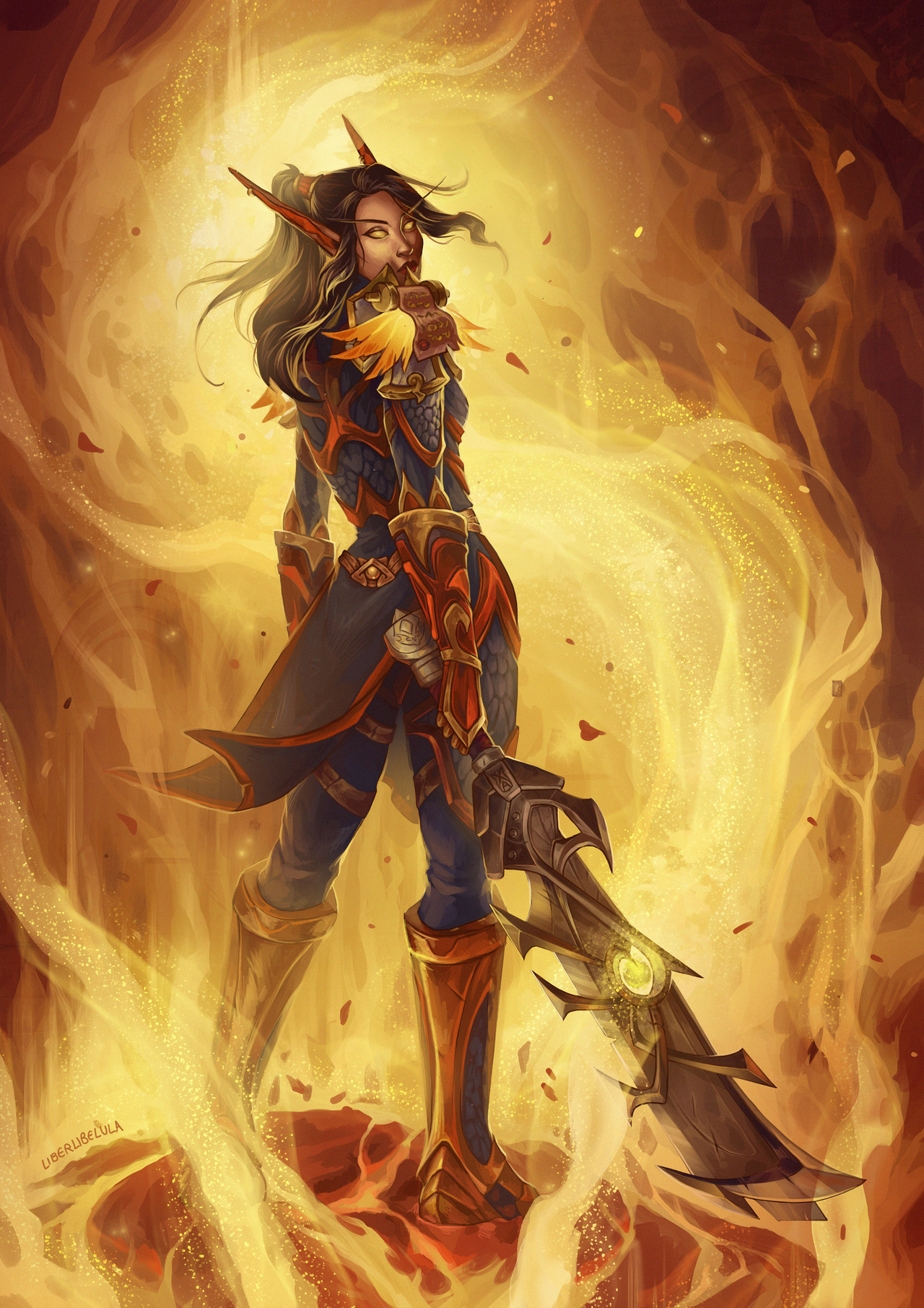 pix Female Blood Elf Paladin Art a blood elf paladin for a
