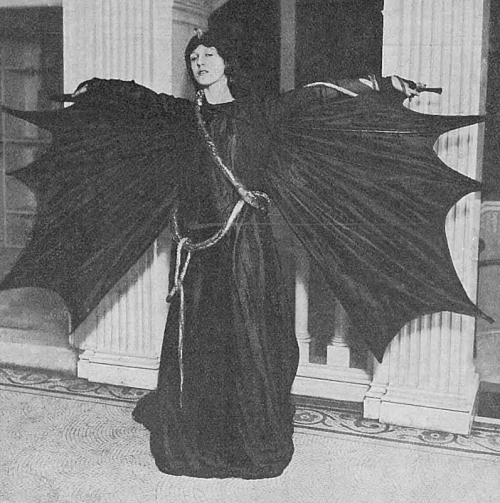 theroyalhistory:Lady Winifred Helena Lettice Gore as the Spirit of Evil, 1912