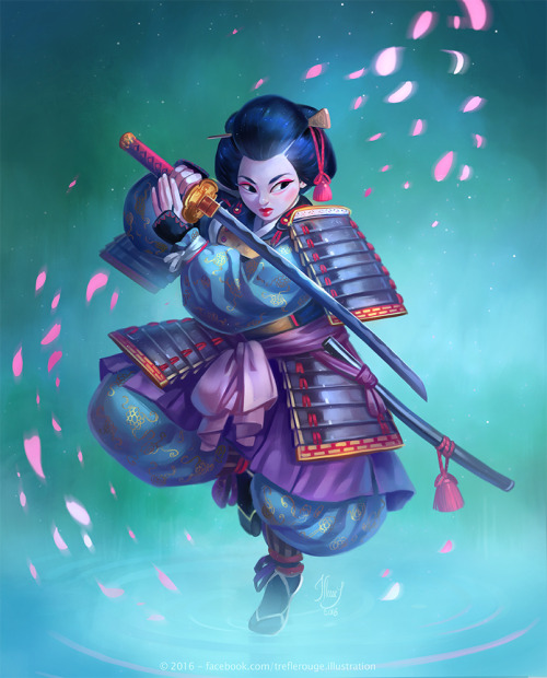 treflerose:Onna Bugeisha done for the #Cdchallenge of this month