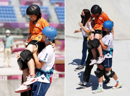 ctolisso:During the Women’s Skateboarding Park Finals on day twelve of the Tokyo 2020 Olympic 