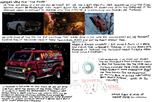 Sorry for the lapse in posts, busy week. Speaking of busy this is an example of the great lengths Wander’s Art Director ALEX KIRWAN will go to achieve a certain look for the show.
In next weeks episode THE FUNK, Hater takes his old van out for a wild...