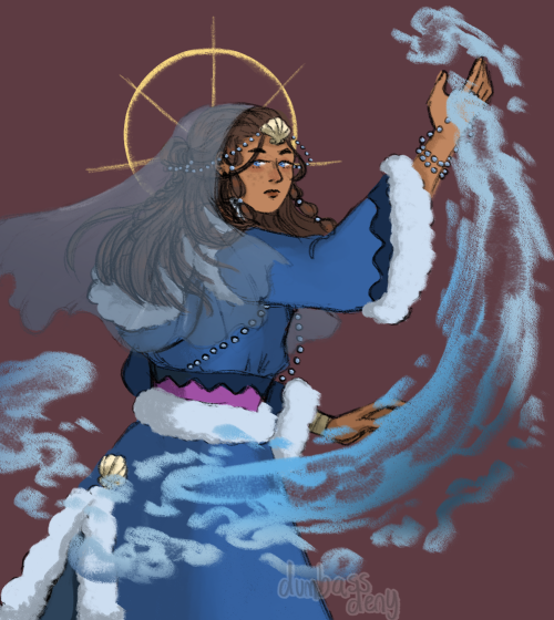 My Oomf Thought Of This On Twitter And I Just Had To Draw It,,, Its Katara In That Headpiece From That