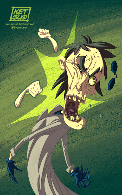 ketsuotategami:  Commission - Zombie Teacher 04 by KetsuoTategami