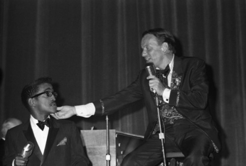 twixnmix:Frank Sinatra, Dean Martin and Sammy Davis Jr. at a Share Party in 1963.  Photos by Chester