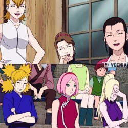 veenia:  🍃 Ladies Of Konoha The Holy Trinity 🍃   Then Vs Now