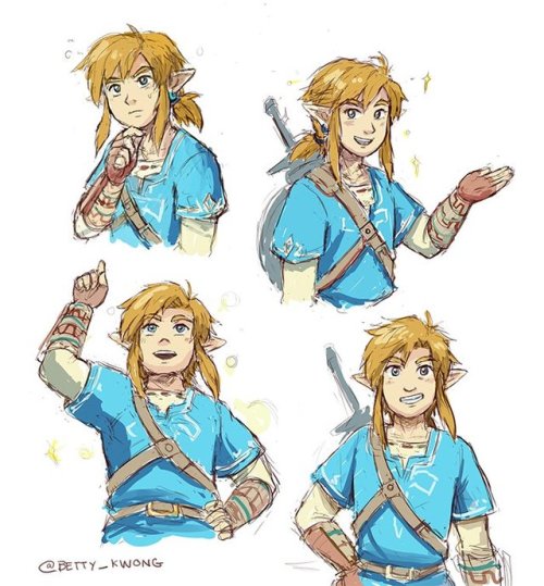 bettykwong:Link selfie poses doodle I did a couple weeks ago! I had some trouble with them haha but 