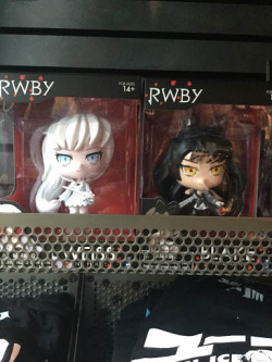 I saw Monochrome at hot topic today! they were right next to each other on the shelf! RWBY is a lot more popular now than i remember! I also got a blake from a blind bag! (She so smol)WTF DID THEY FIX BLAKE MINI’S EYES FGLDFJHfdh im happy 4 u omg!!!!