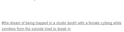 trekkie12:  chiltonomics:  pinatapup:  jadebloods:  sunshien:  halogenic:  have you ever had a dream that was so vivid it stuck with you in the back of your mind for years?        i have so many questions  this is another one of those posts where you