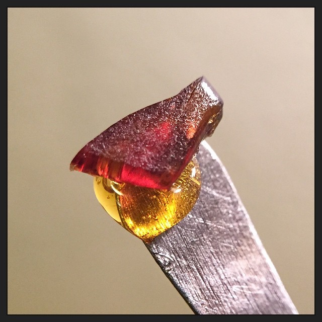 terpsincluded:  End of the Evening Dab This is a combination of Cherry Pie Shatter