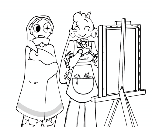 A Cute Interaction Idea I Had In Mind For Goob And Puffy! I Was Originally Sketching Out The Last Doodle,