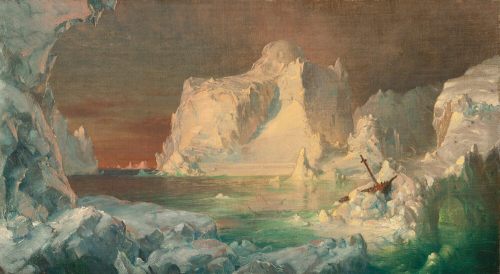 geritsel:Frederic Edwin Church - A mixed bag of oil paintings and preliminary studies of icebergs. B