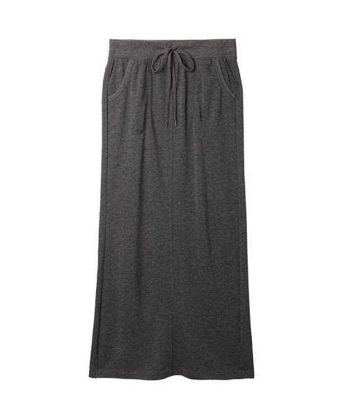WOMEN LIGHT SWEAT MAXI SKIRT