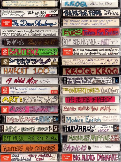 80srecordparty: The Lost Art of Cassette Design by Steve Vistaunet