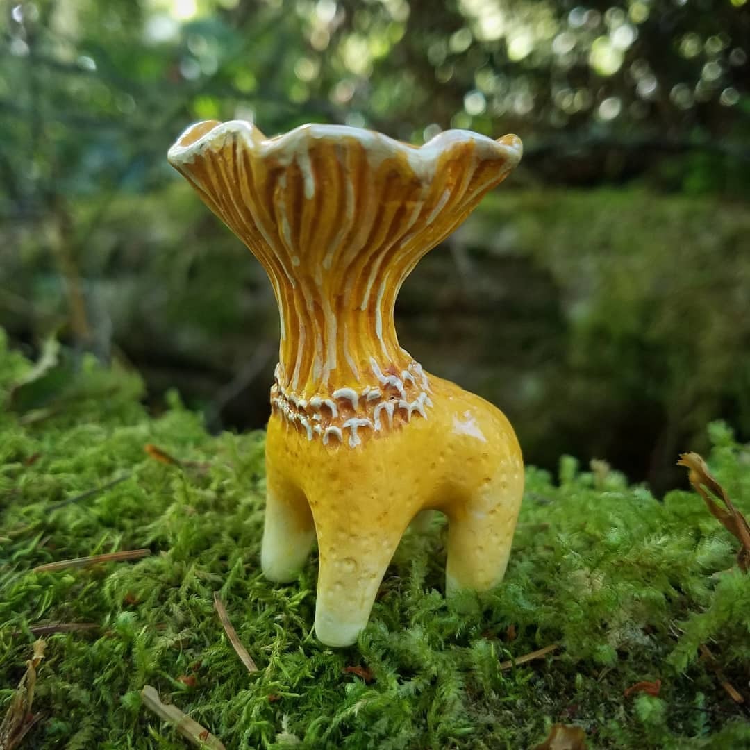 woodland-sorcery:  sosuperawesome:  Funguise Figurines / Brooches Wicked West on