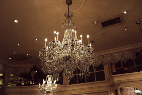 Chandelier in the candy shop, Disneyland. 