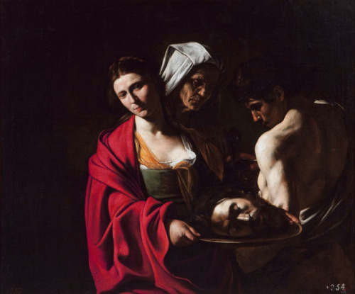 alaspoorwallace:Caravaggio (Michelangelo Merisi, 1571-1610) Salomè con la testa del Battista [Salome with the head of John the Baptist], c. 1609. Oil on canvas, 116 x 140 cm. Palacio Real de Madrid