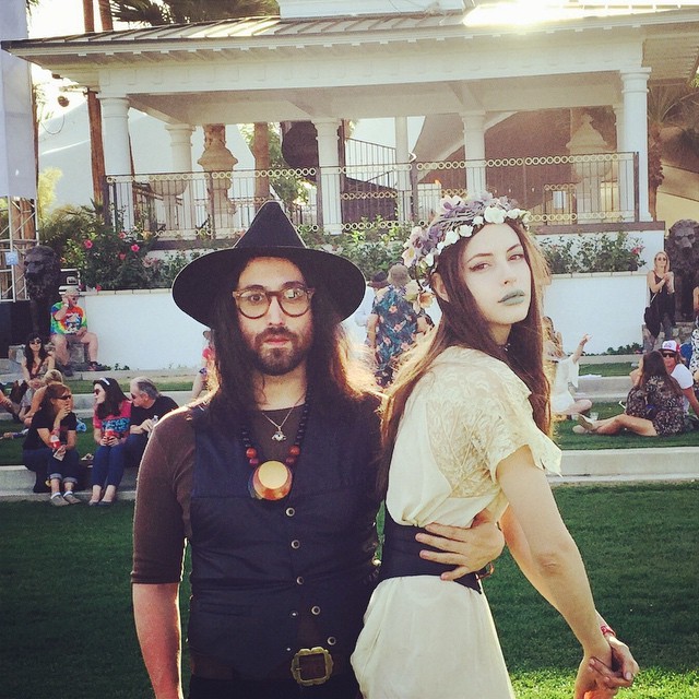 heroinchiq:  Charlotte and I met in this exact spot 10 years ago at Coachella. #anniversary