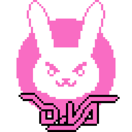 pixelsbecool:been playing more Overwatch lately and I made pixel art for it! For those who like D.VA