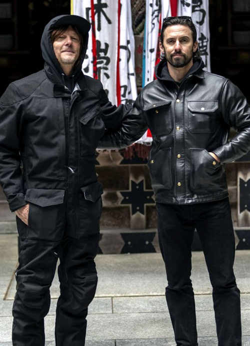 Norman Reedus & Milo Ventimiglia | Kyoto’s Hontakiji Temple | Photo Credit: Andrew Faulk/AMC  