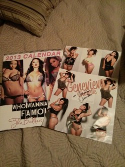 phongtle:  Poster and calendar from Genevieve Chanelle came in!