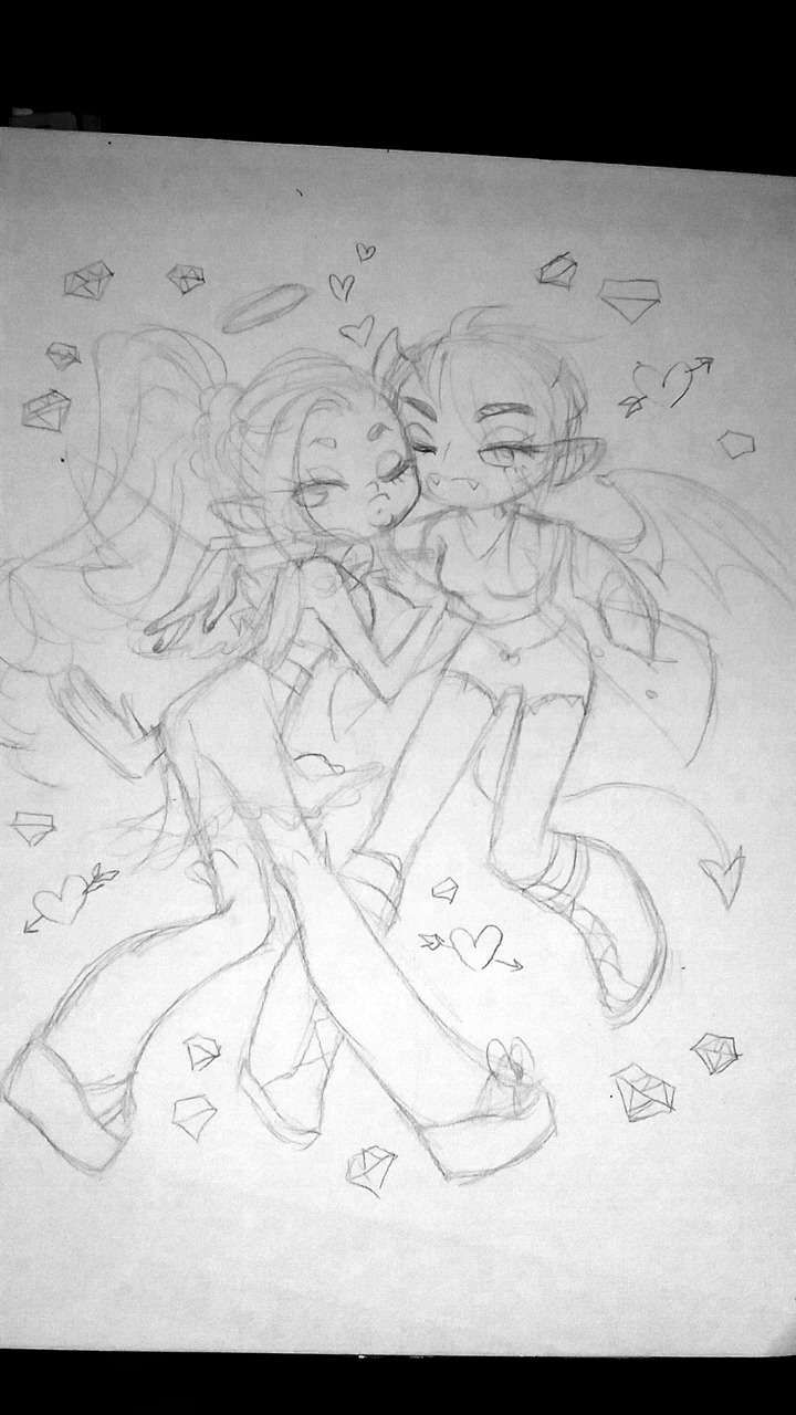 beedalee: I could be your angel or your devil! on DeviantART ellie and nay chibis