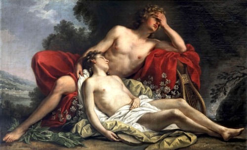 16chakras: Nicolas-Rene Jollain - The Death of Hyacinth, 1769