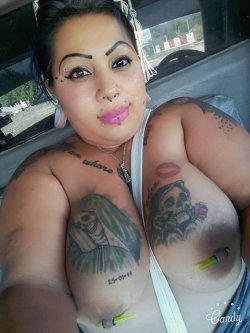 latinashunter:  Big Brown Titty Chola. I