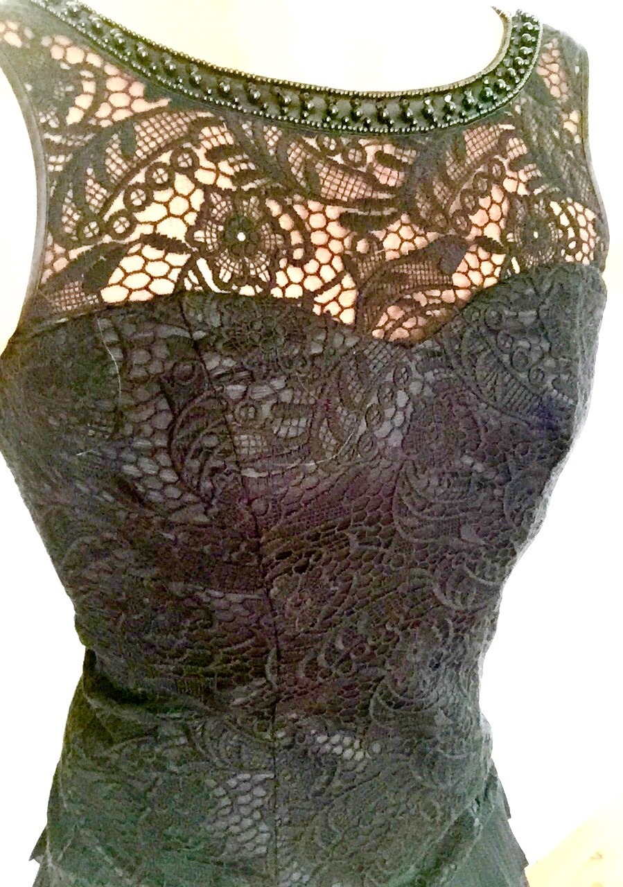 sohard69black:Gorgeous layered little black dress wife bought me for Valentines Day.