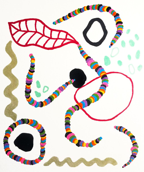 froot loop ★ marker and paint on paper  by annya