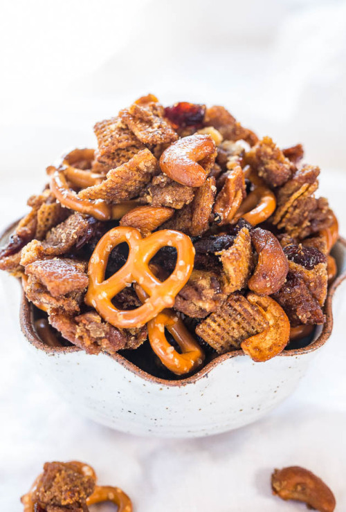 Chocolate caramel chex mix