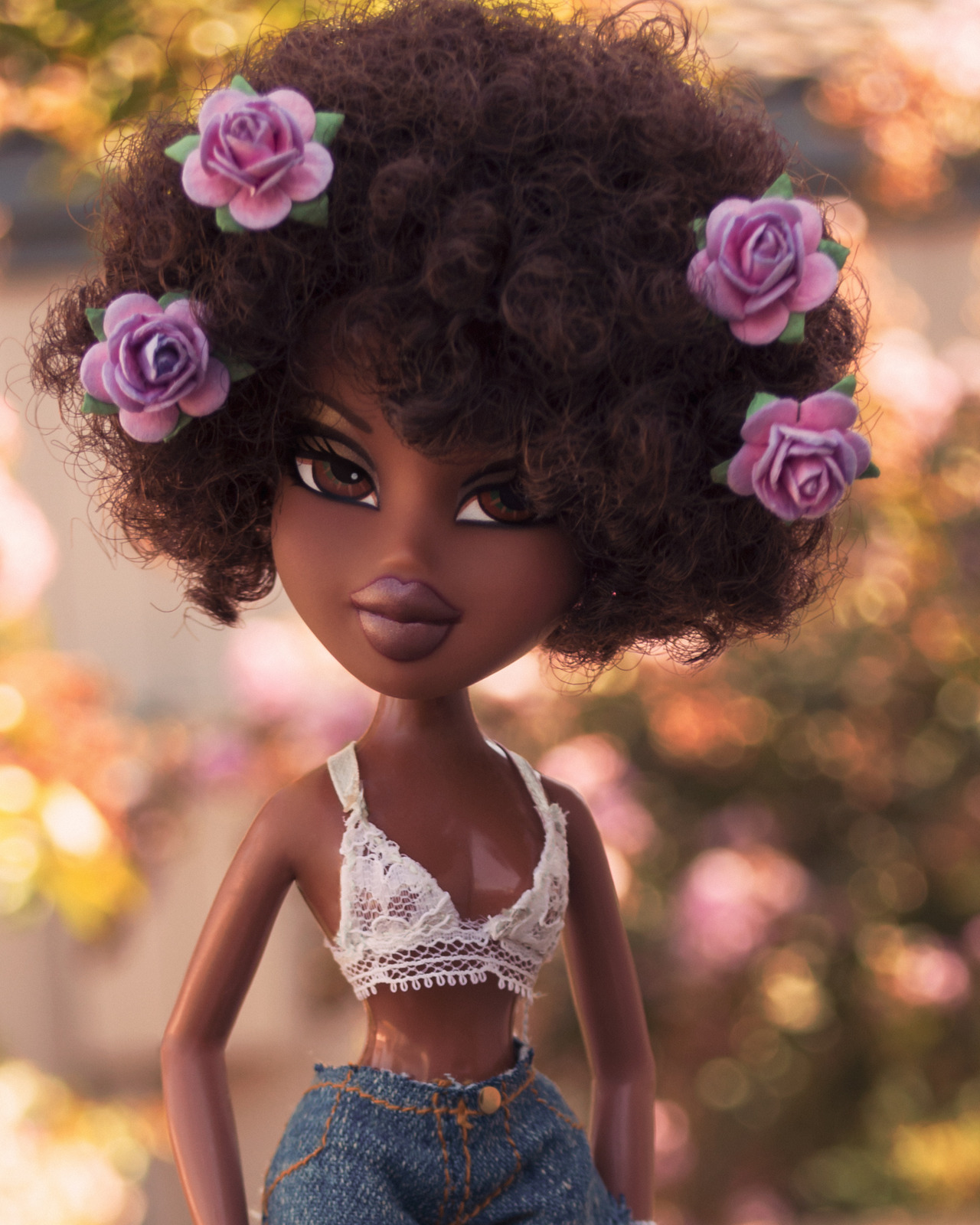 bratz doll with curly hair