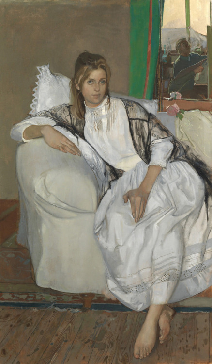 Fiona   -   John Ward, 1986British, 1917-2007Oil on canvas,  48 x 28 inches