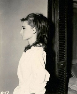  Audrey has one of the most flawless profiles in the history of ever.   