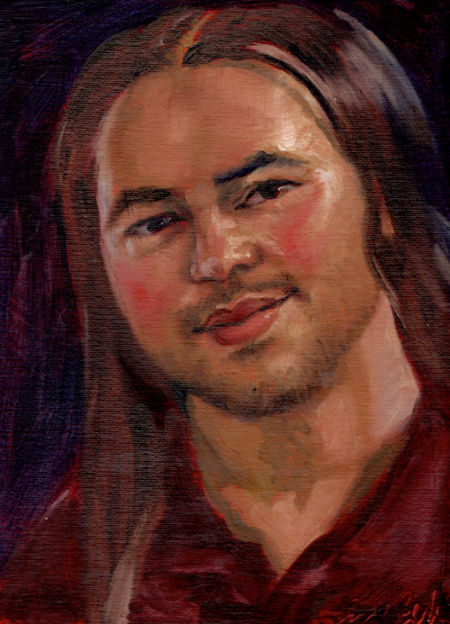 Paul, 9/17, oil on canvas, 10x12Patreon.com/limnrix / bruesselbach.com