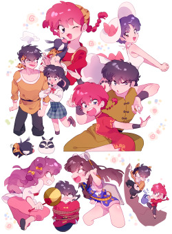 sajou-rihito:   ♧ authorized reprint for tumblr // artist:   Inhye  ✿ please do not remove source link// edit  illustration // change caption // upload to other websites!      i love ranma X3