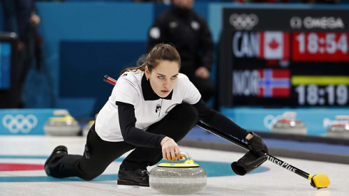 Athlete: Anastasia Bryzgalova Team: RussiaSport: Curling - Mixed DoublesCompetition: 2018 Winter Oly