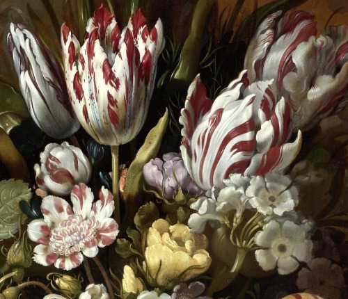 Hans Bollongier, Floral still life, 1639. Oil on panel.It was painted shortly after the Dutch stock 