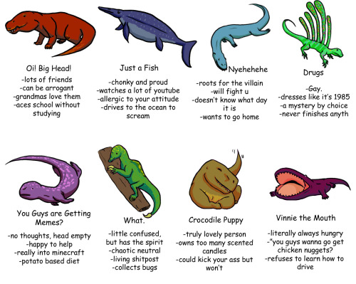 DEAD MEME! DEAD MEME!Tag urself poorly drawn Triassic fauna edition.