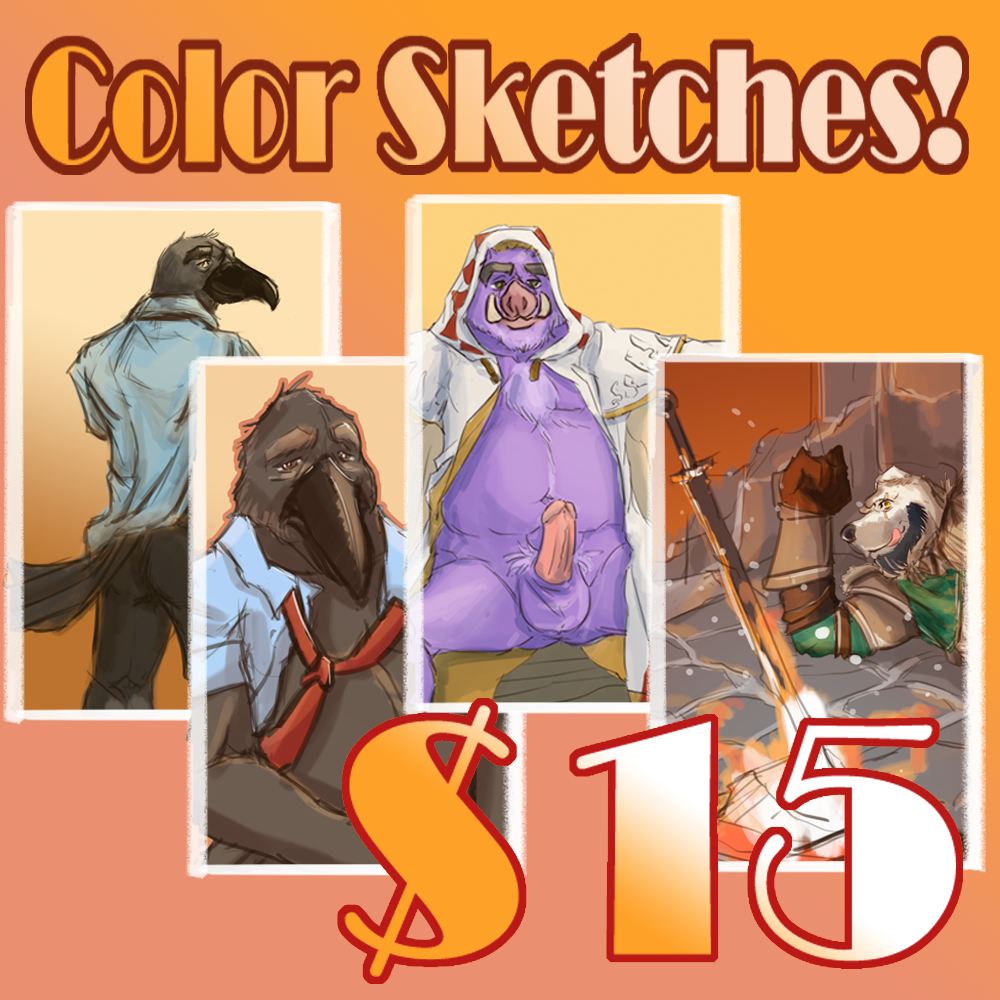 rawrrarr:  $15 sketches! In stream or off, fast turnaround- same day (next day at