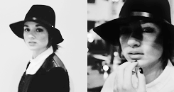 :  Crystal Reed + hats  &ldquo;And also you don’t have to wash your hair that